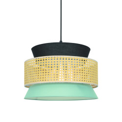 Полилей NISYROS черен 40см диаметър